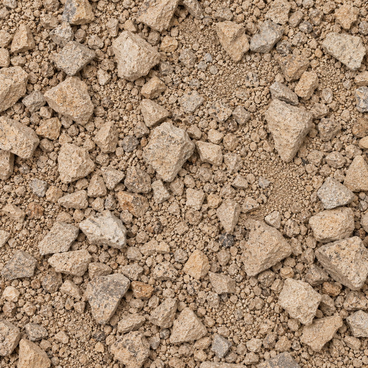 40mm Crushed Rock Road Base - Brown