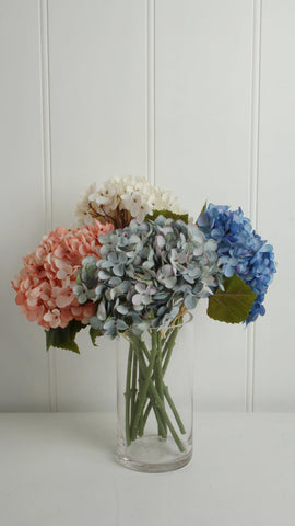 Hydrangea Bunch Baby Blue 34cm