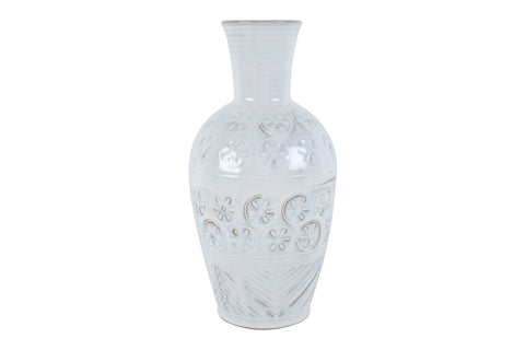 Bobi Floral Olpe Vase Stone 27 x 14 x 14 cm