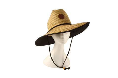 Good Vibes™ Straw Beach Hat with Chin Strap