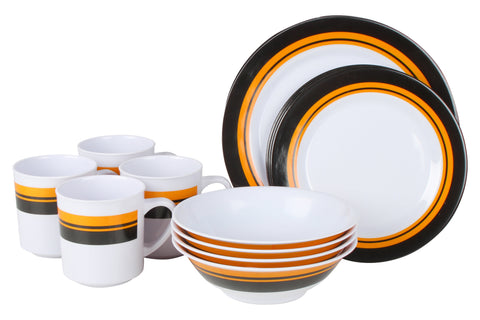 16 Piece Melamine Dinner Set