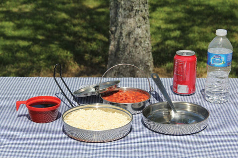 STAINLESS STEEL 1 PERSON MESS KIT