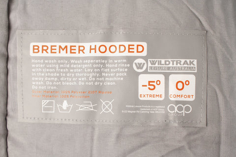 Bremer Hooded Sleeping Bag | 0 To -5C