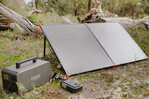 Folding 160W A-Grade Aluminium Solar Panel With Bag For Camping, 4Wd & Caravan Adventures