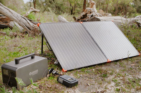 Folding 240W A-Grade Aluminium Solar Panel with Bag for Camping, 4WD & Caravan Adventures