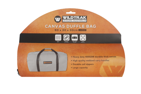 Extra Large Canvas Duffle Bag - 400Gsm Ripstop Canvas