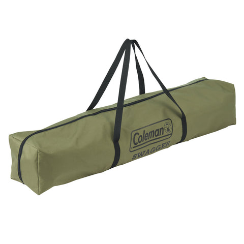 Coleman™ Quad Fold Swagger Chair, Extra Wide, Adjustable lumber support, Mobile Phone Holder, Drink Holder, Carry Bag, 250kg