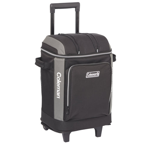 Coleman™ 42 Can Templock Insulation Zipped Pocket Wheeled Soft Cooler Bag with Retractable Towing Handle