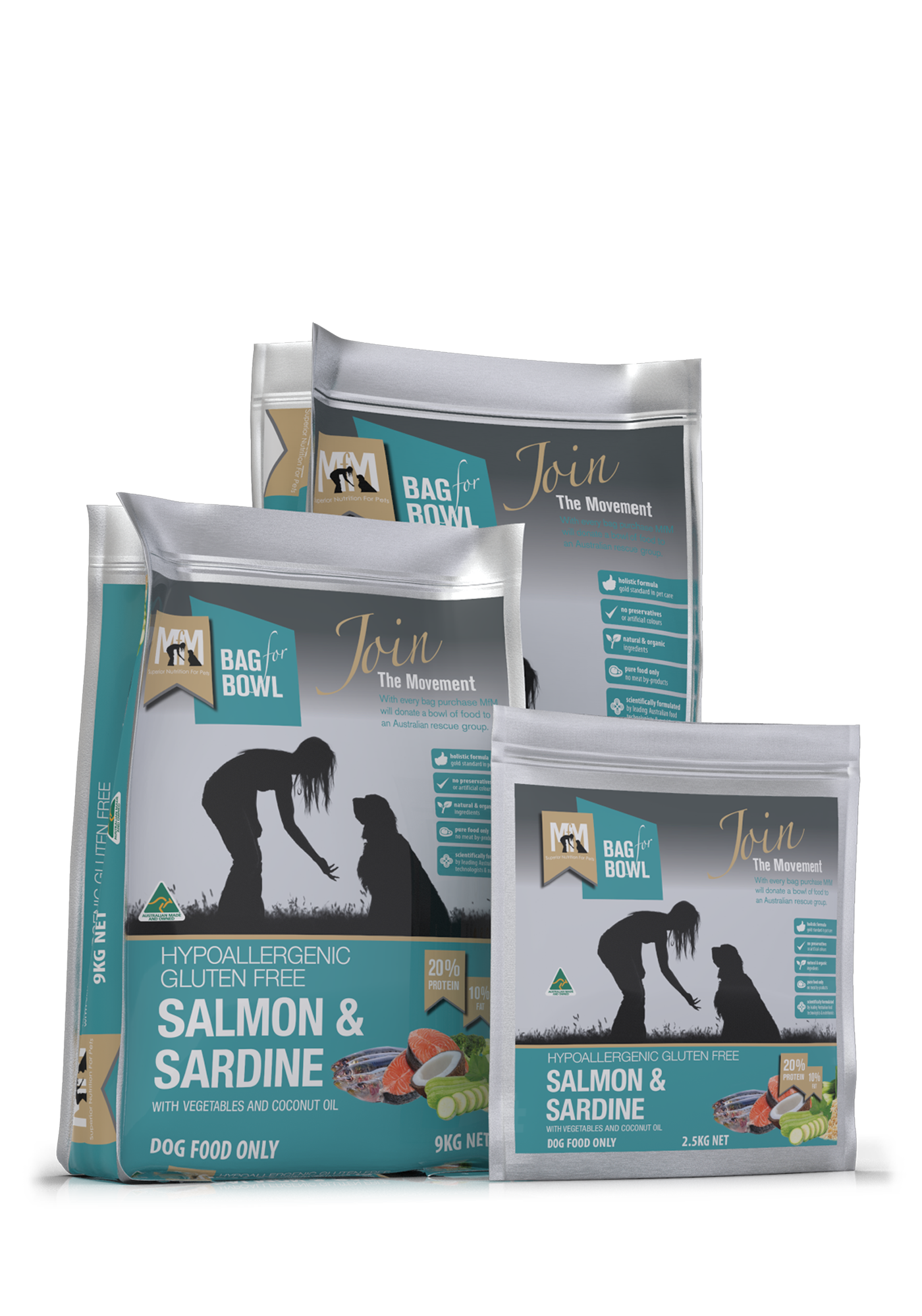 MFM Dog Salmon & Sardine Light Blue - Gluten Free