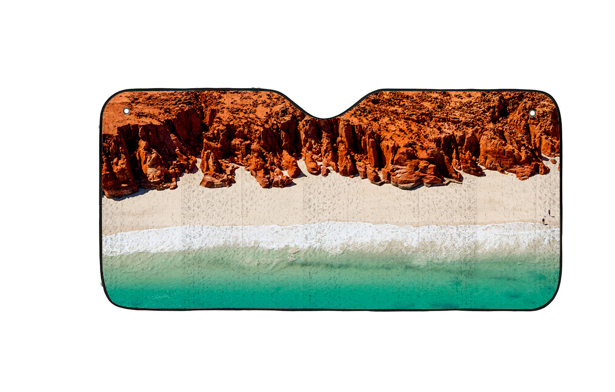 Good Vibes™ Car Sun Shade 140 x 70cm - Kimberley Coastline