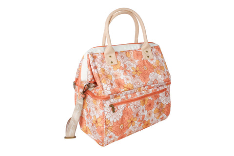 Premium Insulated Picnic Cooler Bag - Hippie Daisies