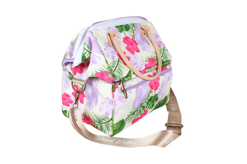 Good Vibes™ Premium Insulated Picnic Cooler Bag, Carry Handles, 2 Separate Compartments, Holds 24+ Cans - Hawaiian Shore