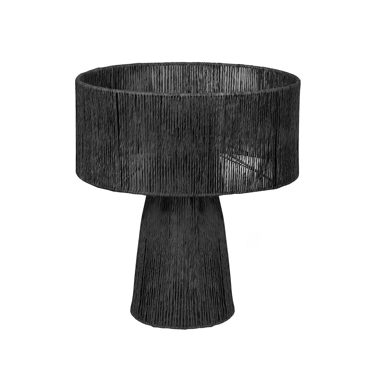 45cm Aurora Rope Table Lamp Black