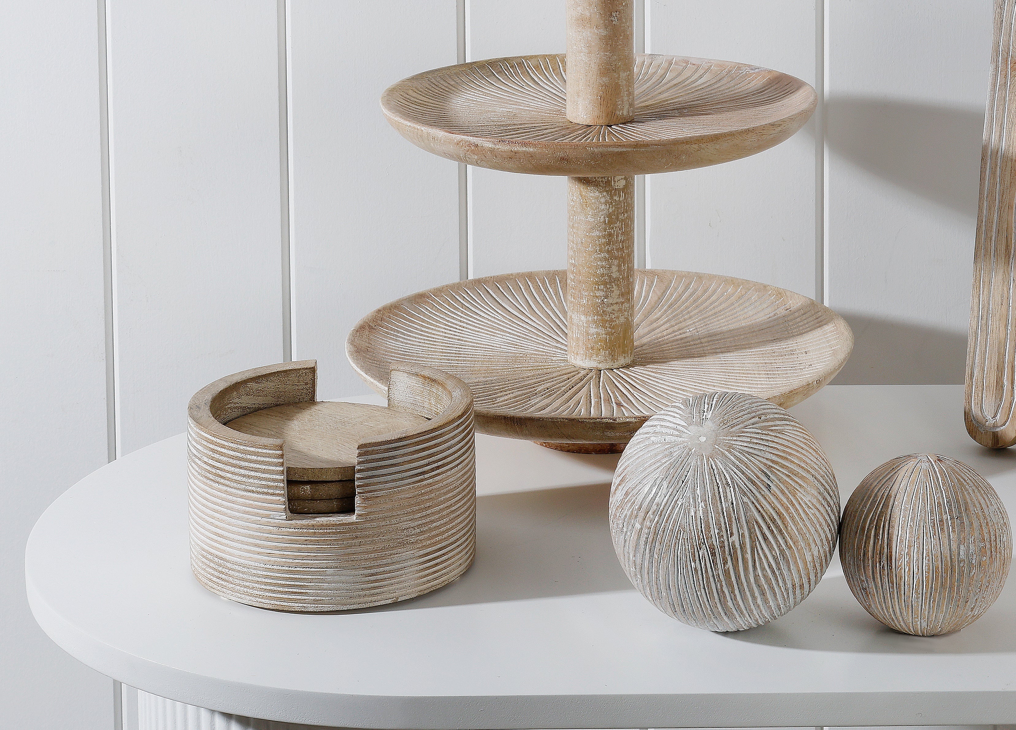 Buy 10cm Cyrus Decor Wooden Sphere - Maine and Crawford