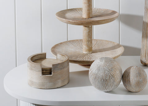 Buy 10cm Cyrus Decor Wooden Sphere - Maine and Crawford