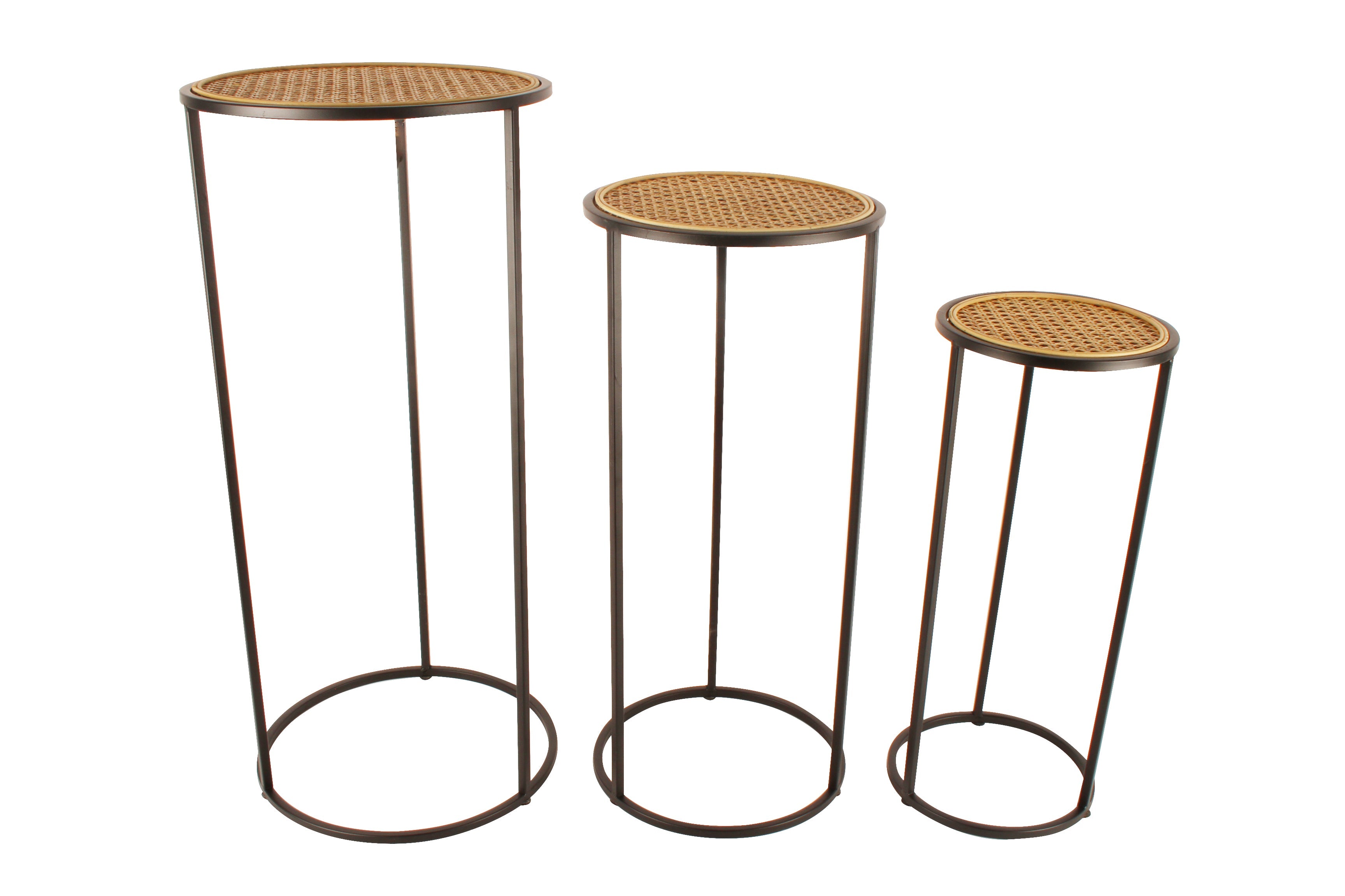 Top-notch #1 Hendrix Set Of 3 Rattan Side Tables online [2024]