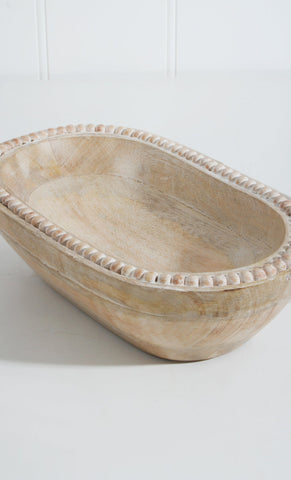 Bryony Mango Wood Round Bowl