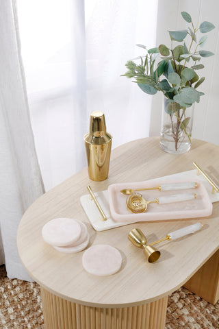 Ophelia Set of 3 Cocktail Tools - Pearl with Gold Accent