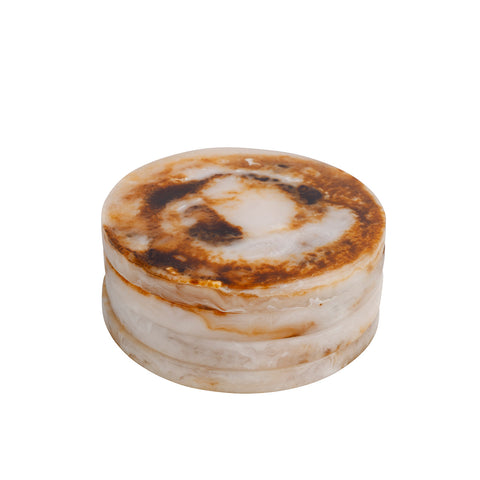 Ophelia Set of 4 Resin Coasters - Amber