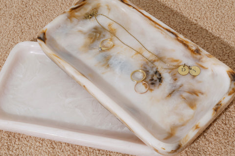 Ophelia Resin Tray - Amber