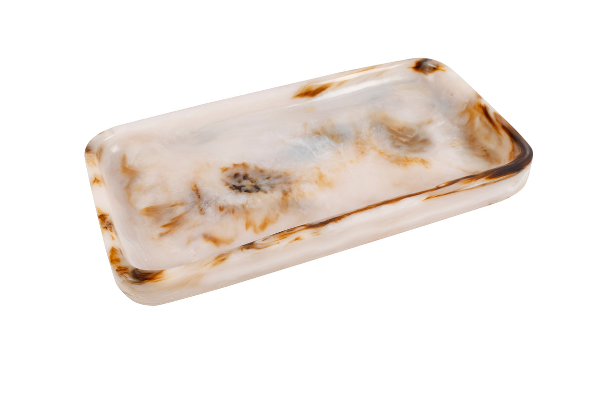 Ophelia Resin Tray - Amber