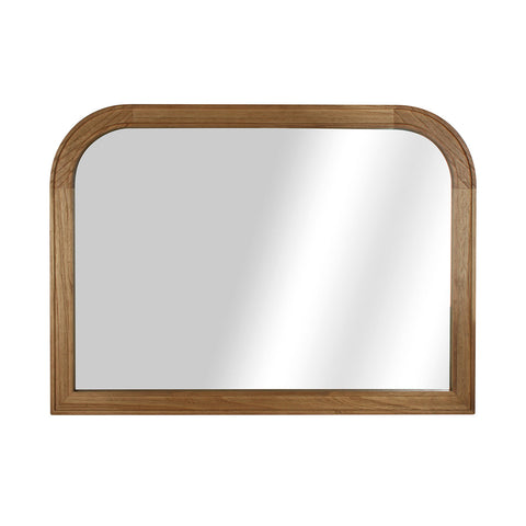 Conni Natural Wood Arched Mantle Mirror 92 x 66cm