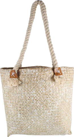 M&C™ Haven Straw Bag with Rope Handle 41cm