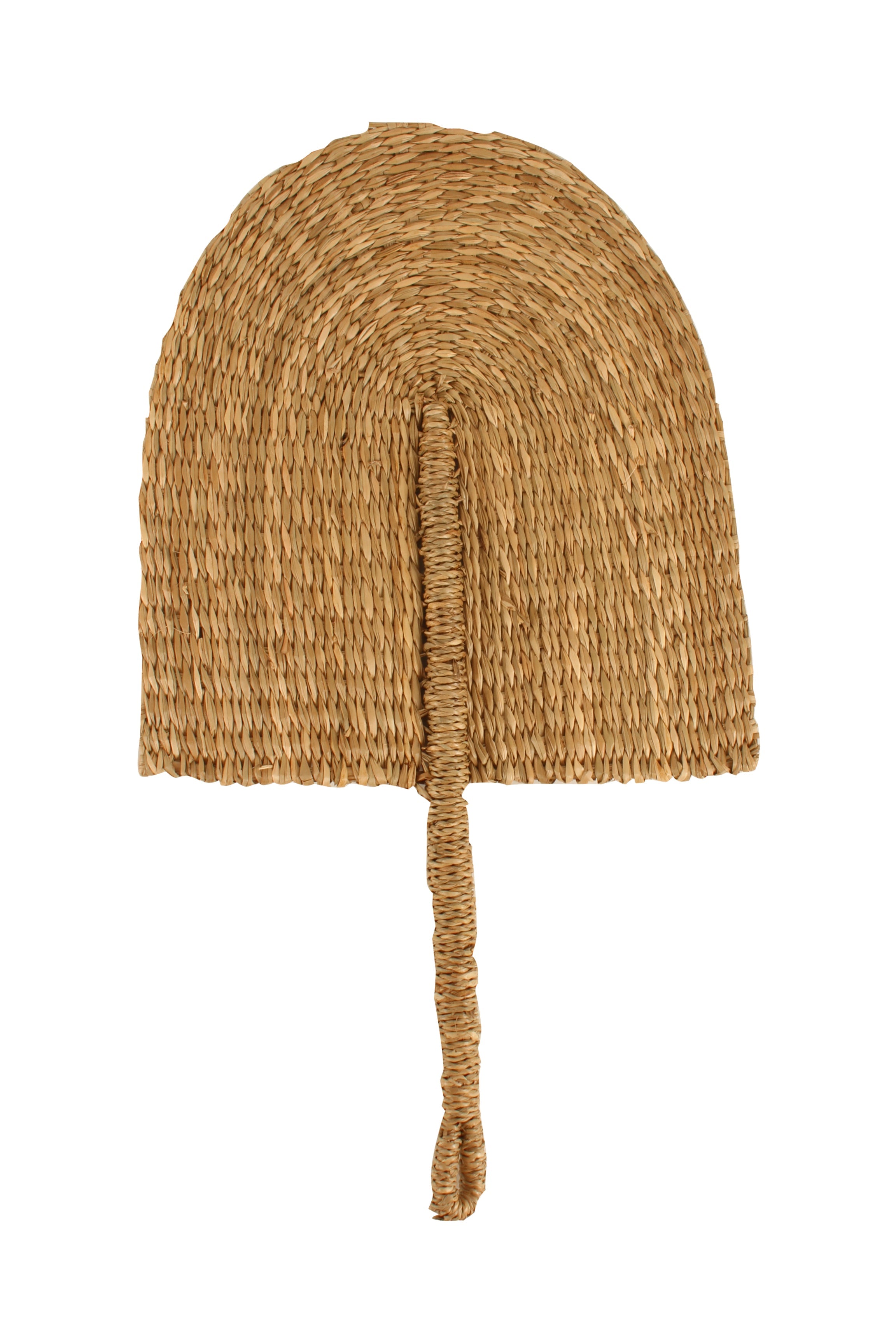 Ash Seagrass Decorative Fan 35 x 20 x 2cm for sale