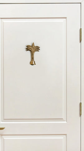 Belize Brass Palm Tree Door Knocker