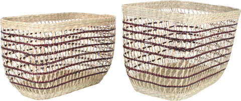 Buy Blake Set of 2 Rectangle Storage Baskets from our online store - Maine & Crawford