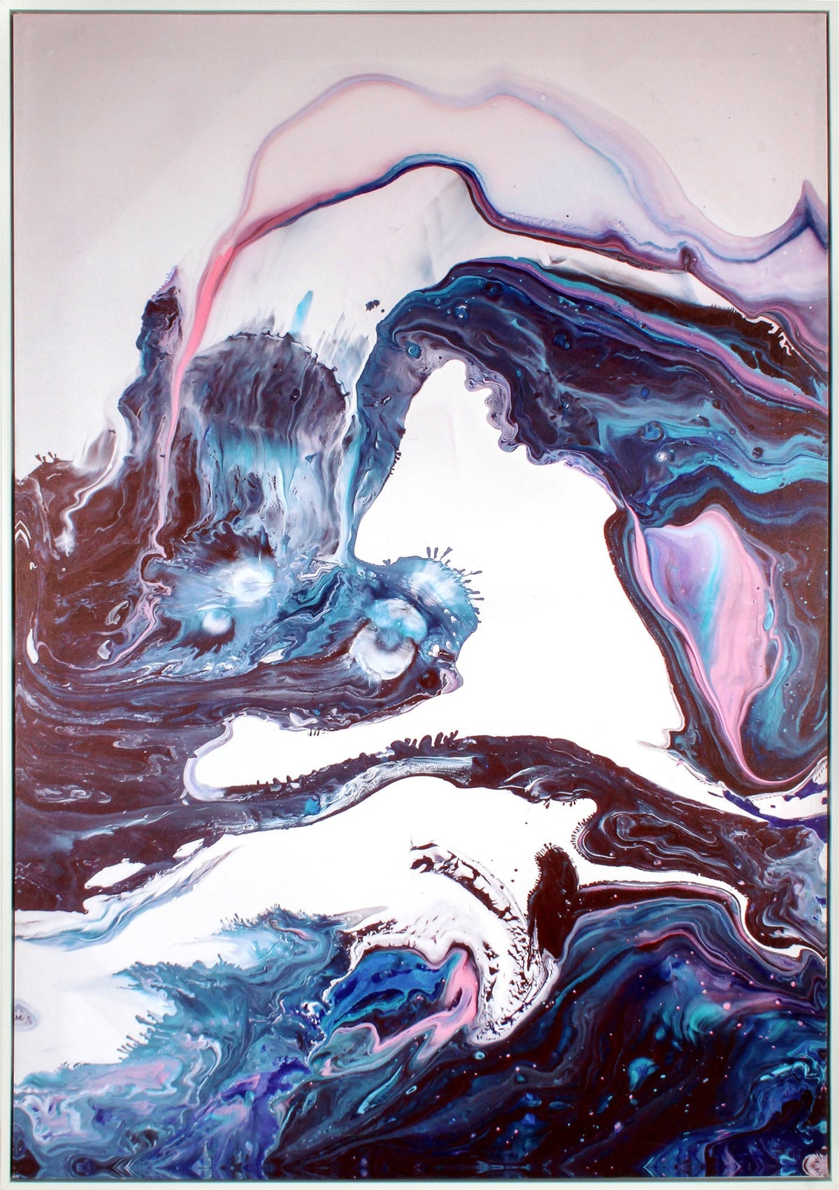 Abstract Flow Framed Art 70 X 100 X 3.5cm