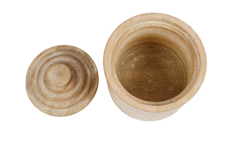 Shop Best Cyrus Mango Wood Canister - Maine and Crawford
