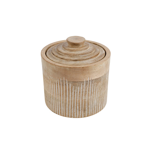 Buy Handcrafted  Cyrus Mango Wood Canister