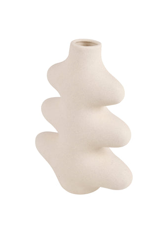 Aliya Ceramic Vase White 26 X 21 X 9cm