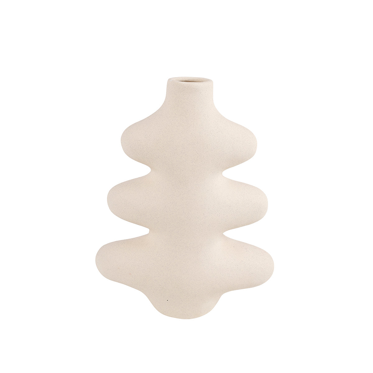 Aliya Ceramic Vase White 26 X 21 X 9cm