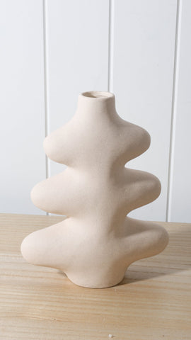 Aliya Ceramic Vase White 26 X 21 X 9cm