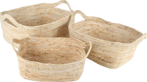 Shop Eve Jute Storage Baskets with Handles - Set of 3, Available Online at Maine & Crawford, Australia