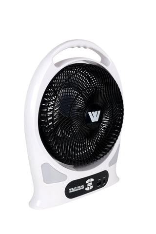 30cm Rechargeable 12V Fan With Led Lights And Power Bank Function