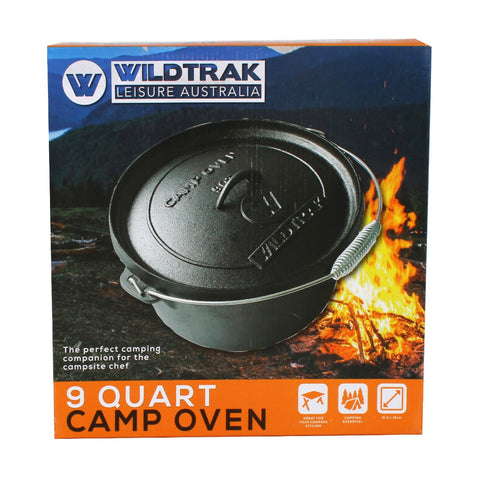 9 Quart Cast Iron Camp Oven