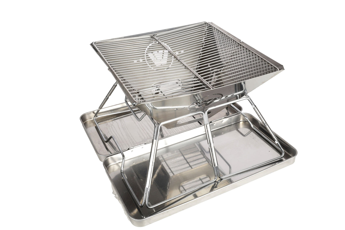 Frontier 360 Stainless Steel Folding Bbq Firepit