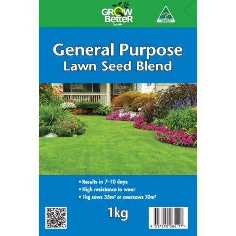 Grow Better General Purpose Lawn Seed 1kg product photograph