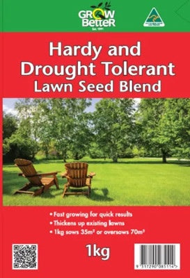 Grow Better Hardy Drought Tolerant Lawn Seed 1kg