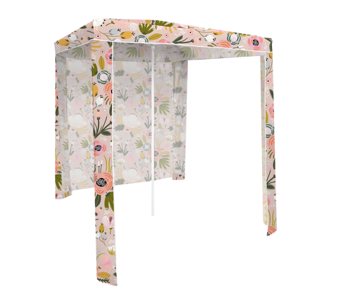 Good Vibes™ Beach Cabana, Removeable Back Wall, UPF 50+, Carry Bag - Peony Bloom