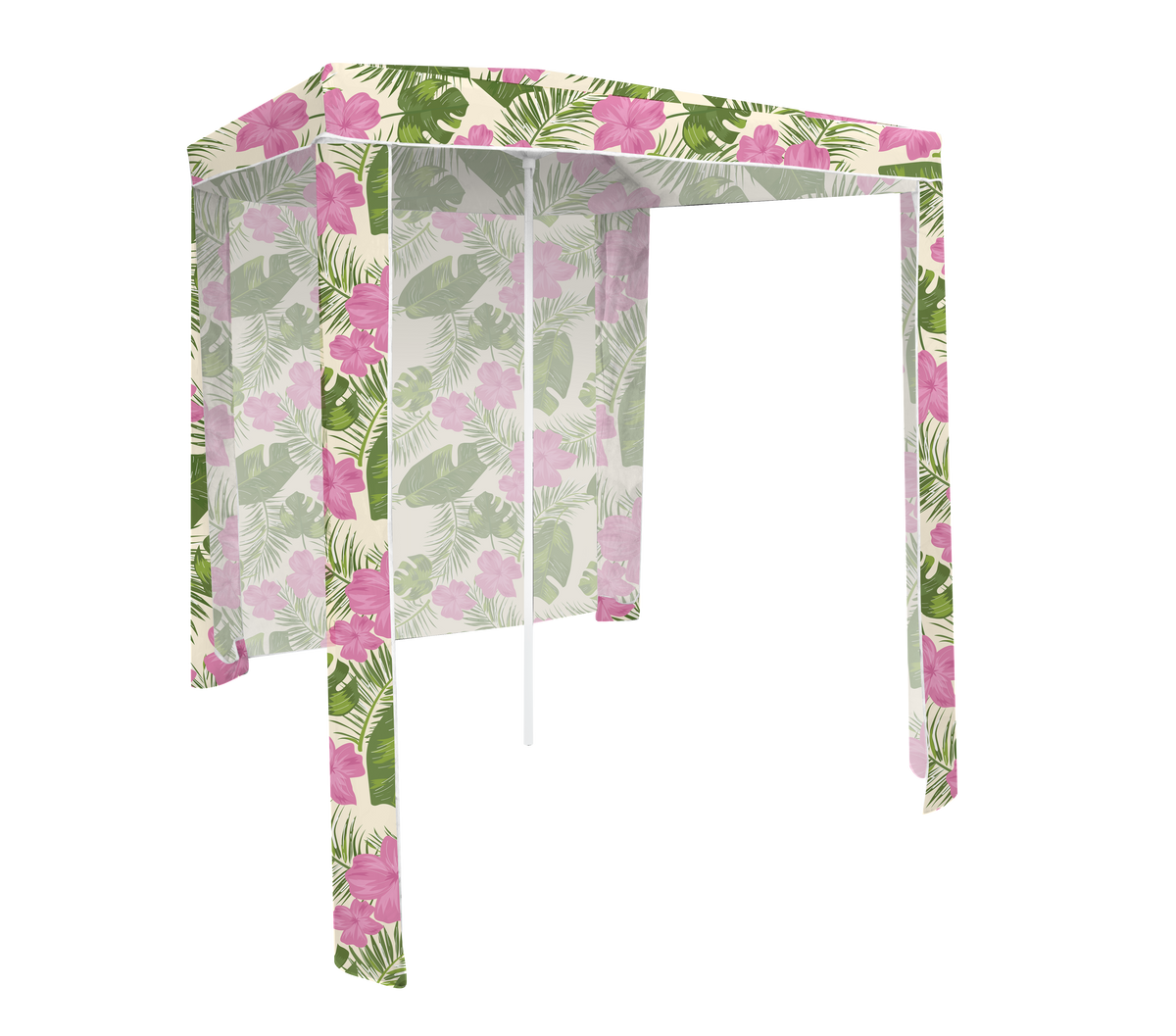Good Vibes™ Beach Cabana, Removeable Back Wall, UPF 50+, Carry Bag - Hawaiian Shore