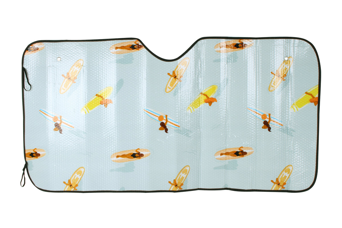 Good Vibes™ Car Sun Shade 140 x 70cm - Sunday Surf