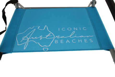 Good Vibes™ Foldable Beach Chair with Carry Strap, Lightweight & Portable, High Back, Powder Coated Frame - Rottnest Island