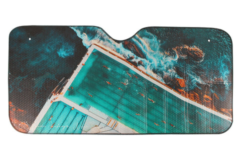 Good Vibes™ Car Sun Shade 140 x 70cm - Bondi Baths