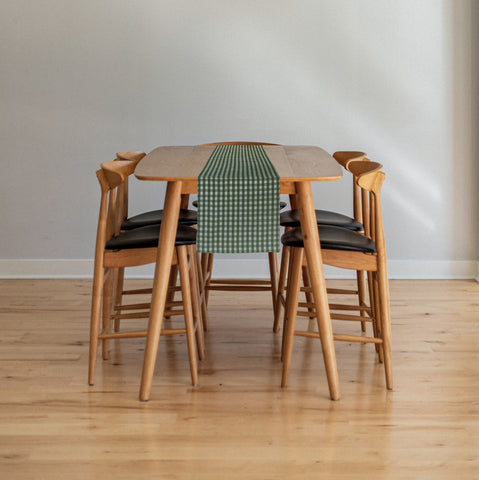 Cyrilla Gingham Cotton Table Runner 180 x 33cm