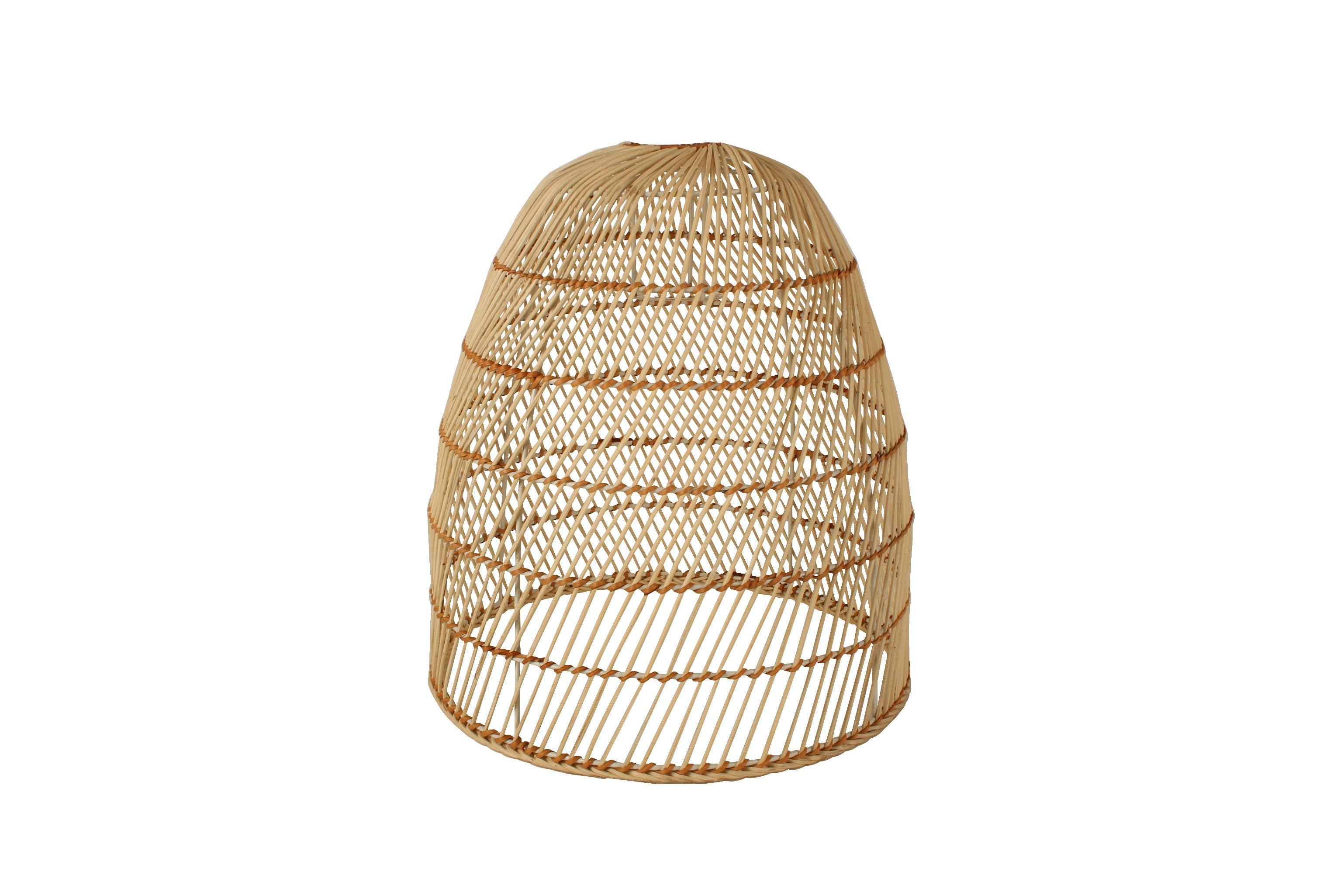 Shop 35 x 33cm Metal Frame Rattan Lamp Shade - Maine and Crawford