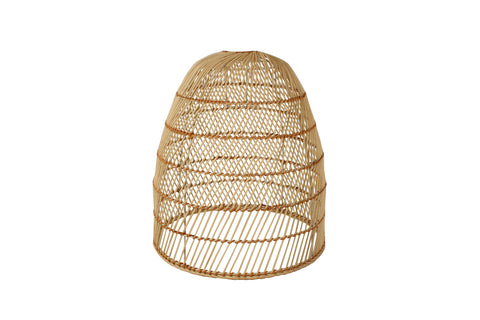 Shop 35 x 33cm Metal Frame Rattan Lamp Shade - Maine and Crawford